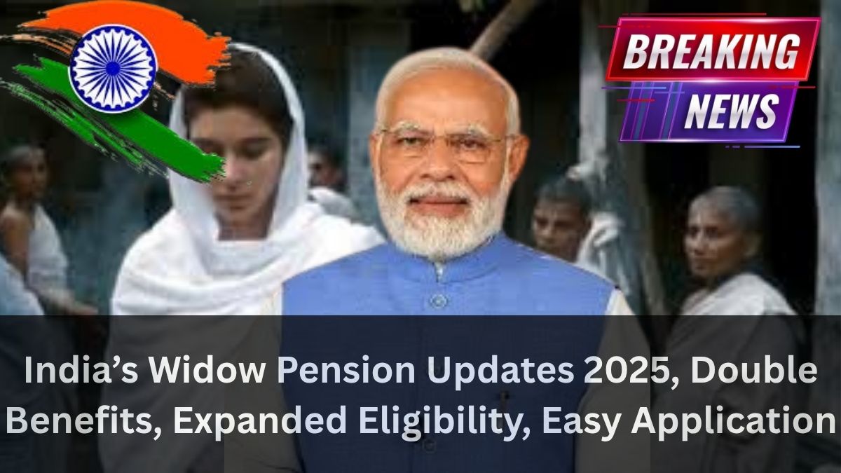 India’s Widow Pension Updates 2025, Double Benefits, Expanded Eligibility, Easy Application